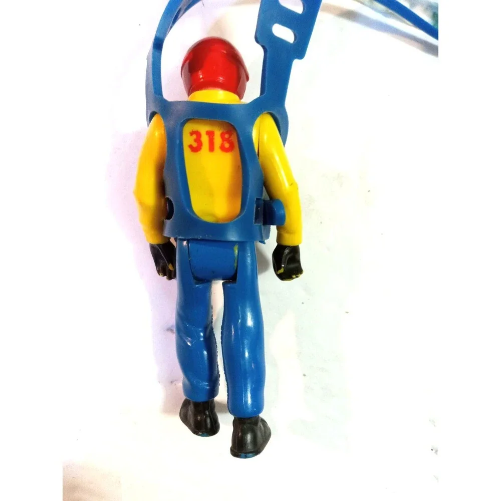 Vintage 1977 Fisher Price Adventure People Daredevil and Parachute